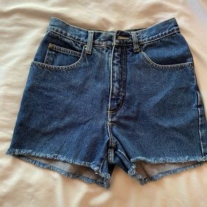 Mobile Power High rise Denim shorts